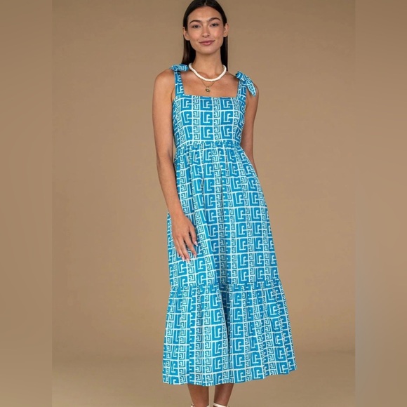 Olivia James Doe Greek Key Dress - Picture 2 of 4